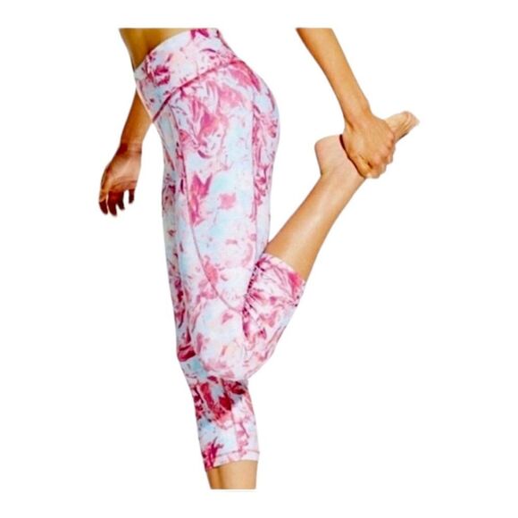 Calia By Carrie Underwood Cropped Leggings Womens Small Pink Seamless Athletic - Picture 1 of 8